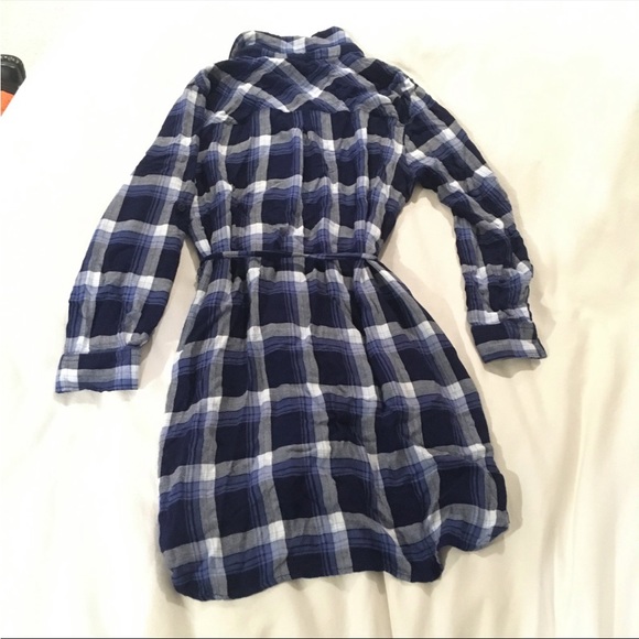 Beachlunchlounge Plaid Flannel Shirt Dress - Picture 2 of 10